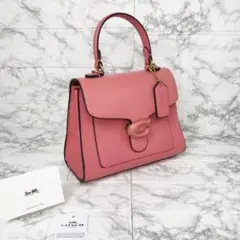 【新品・未使用】COACH ハンドバッグ ショルダーバッグ バックル ピンク