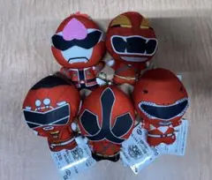 スーパー戦隊シリーズ ちびぐるみ ぬいぐるみ 祝50周年 レッド 全5種類セット