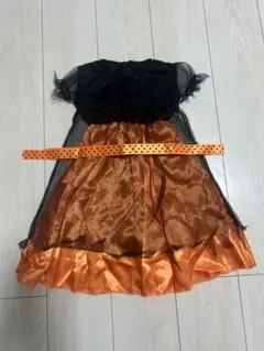 ハロウィン コスチューム 90cm 黒とオレンジ