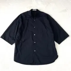 GALERIE VIE ギャルリーヴィー コットンバンドカラーシャツ 黒