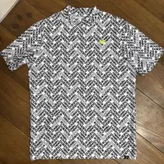 美品　ニューバランスゴルフ　モックネックシャツ　6 総柄