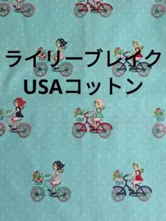 USAコットン　綿プリント　生地幅約110cm✕60cm　ライリーブレイク