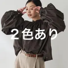Whim Gazette ローンギャザーブラウス