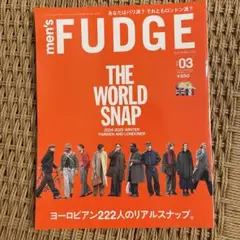 men's FUDGE 2024-2025年冬号