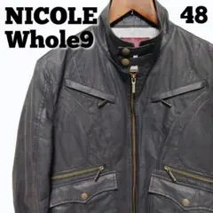 美品 Whole9 ニコル ZIPジャケット 日本製 ホール9 NICOLE