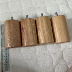 無印良品　木製脚・10cm・ナチュラル（M8）・4本組　(02528867)