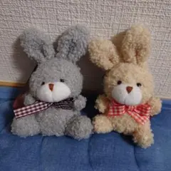 【匿名配送】だいすきだよママ　うさぎのマスコット2種