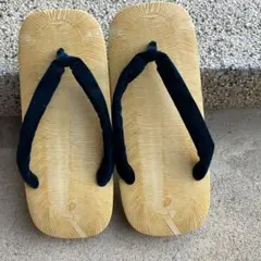 雪駄　メンズ　鼻緒：濃紺