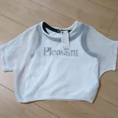 ジーユー　2ピースメッシュセーター　半袖　Tシャツ