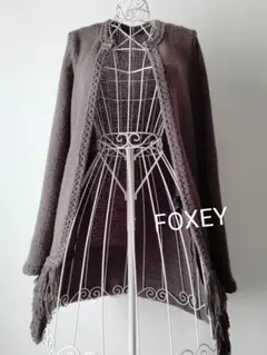 ☆FOXEYフォクシーシュナウザーニットコート40訳あり☆