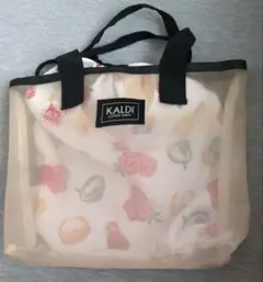 【美品】カルディ メッシュバッグ トートバッグ