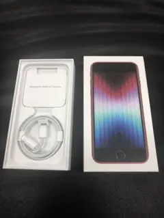 iPhone SE (第3世代) レッド 64 GB 充電器 箱