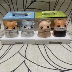 ハムスター倶楽部 ペアバンク 陶器製貯金箱 2個セット ハムスター倶楽部 ペアバンク 2個入り 2つセット 陶器製 貯金箱