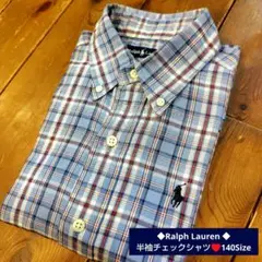 ◆Ralph Lauren ◆半袖チェックシャツ♥140Size