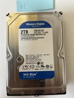 Western digital HDD 2000GB 動作保証あり (H)