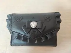 【新品】しまむら 眞白ありす コラボ ブラック 三つ折り財布