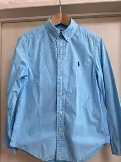ラルフローレン！！キッズ⭐︎爽やかな水色のシャツ、１０才〜１２才用