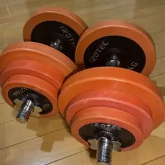 引き渡し限定❗️ iROTEC 20kg ✖︎2 ラバー ダンベルセット