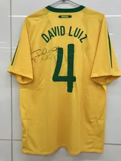 ブラジル代表 ダビドルイス サイン ユニフォーム サッカー 新品 正規品 ブラジル代表 ダビドルイス サイン ユニフォーム サッカー 新品
