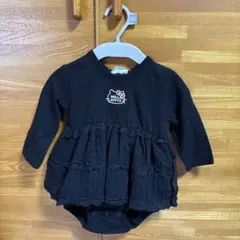 【新品・未使用】バースデイ ハローキティ リボンロンパース キティちゃん 80
