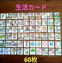 生活絵カード(60枚)　発達支援