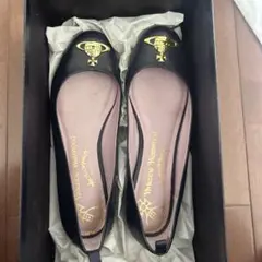 Vivienne Westwood 紺フラットシューズ 36