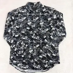 【美品】SUPERIOR E.L ロングブレスシャツ 総柄