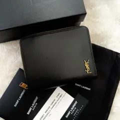極上美品 saintlaurent イヴサンローラン 2つ折り財布