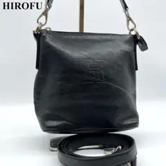 良品✨ヒロフ オールレザー 3way ハンドバッグ ミニ ショルダー イタリア製