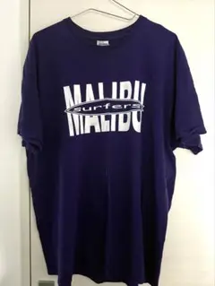古着 ロゴTシャツ L 紫