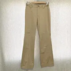美品✦MICHEL KLEIN フレアチノパンツ S ベージュ ストレッチ日本製