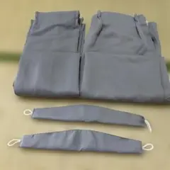 グレー ドレープカーテン 2枚セット
