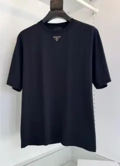 PRADA プラダ プラダ ブラック 半袖 Tシャツ サイズ：L