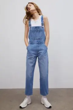 Hu0026M デニムオーバーオール eur38 usSサイズ