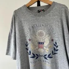 90s US古着　signal sports　Tシャツ　グレー　シングルステッチ