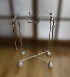 無印良品　ステンレスワイヤー たためるごみ袋ホルダー　①