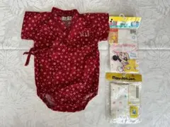 ELLE 甚兵衛 ロンパース ベビー 70 夏服 花火大会 夏祭り おまけ付