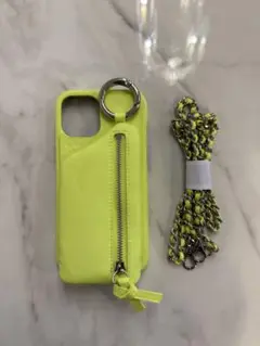 ajew ネオンイエロー iPhoneケース　iPhone12pro max