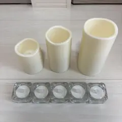 LEDキャンドルセット（3サイズ＋小キャンドル）