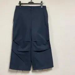 【即納】JOHNBULL ジョンブル ワイドイージーパンツ 7分丈 ネイビー S