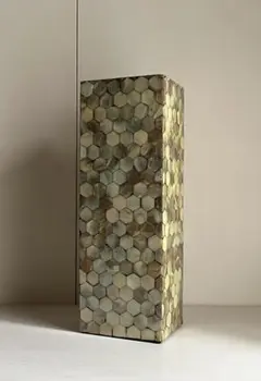 【希少】　ボーコンセプト　螺鈿・貝細工調　オブジェ　ベース　花瓶　H=35cm