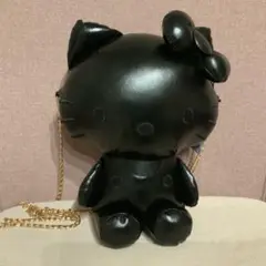 新品未使用タグ付き ヤスダ通商　ハローキティ ぬいぐるみバッグ 黒 ブラック