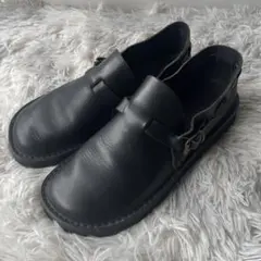 【ほぼ未使用】フラカップ Fracap レザーシューズ 黒 サイズ39