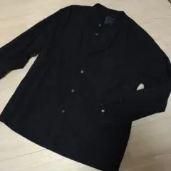 無印良品　紳士　メンズ　綿100％　長袖シャツ　スタンドカラー