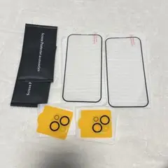 iPhone 15 ガラスフィルム iPhone 15 カメラフィルム 2枚ずつ