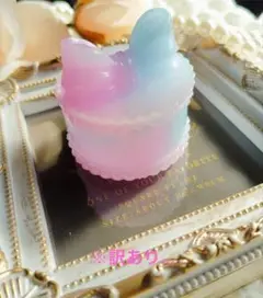 ゆめかわミルクCOLOR ラメ入りリボン付き 小物入れ ♡※訳あり値引き