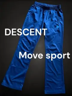 Move Sport 青 パンツ デサントトレーニングパンツレディースＬ