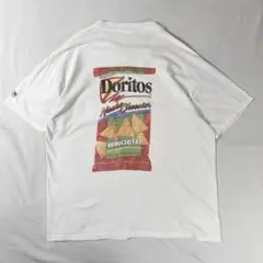 90s ドリトス Doritos 半袖ポケットtシャツ 白 ホワイト お菓子