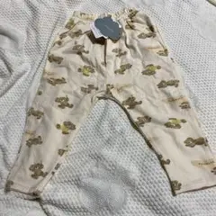 fruta クマ柄オフホワイトパンツ 90サイズ