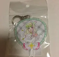 キミプリ展 キミとアイドルプリキュア展 うちわ型キーホルダー キュアズキューン